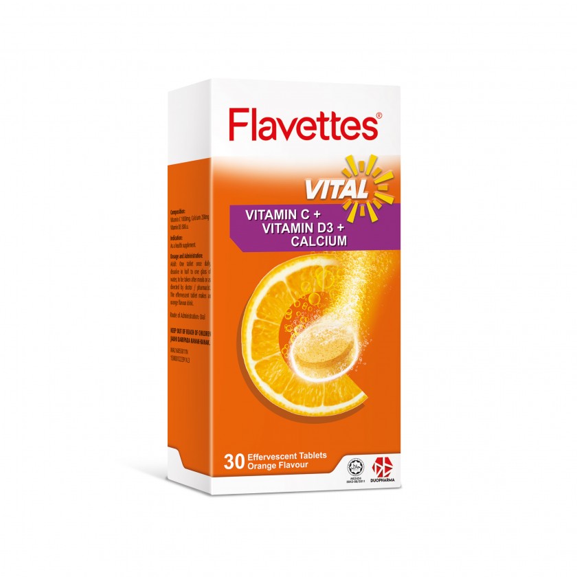 FLAVETTES VITAL EFF TAB (ORG) 30'S